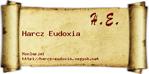 Harcz Eudoxia névjegykártya